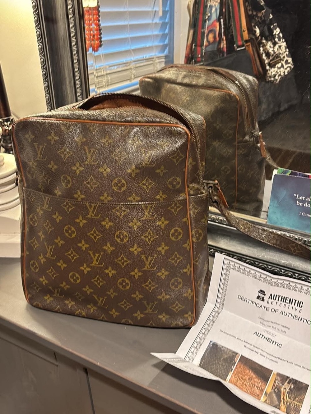 Final Price~Louis Vuitton Monogram Canvas Marceau GM Messenger Bag w/ COA - Picture 2 of 16